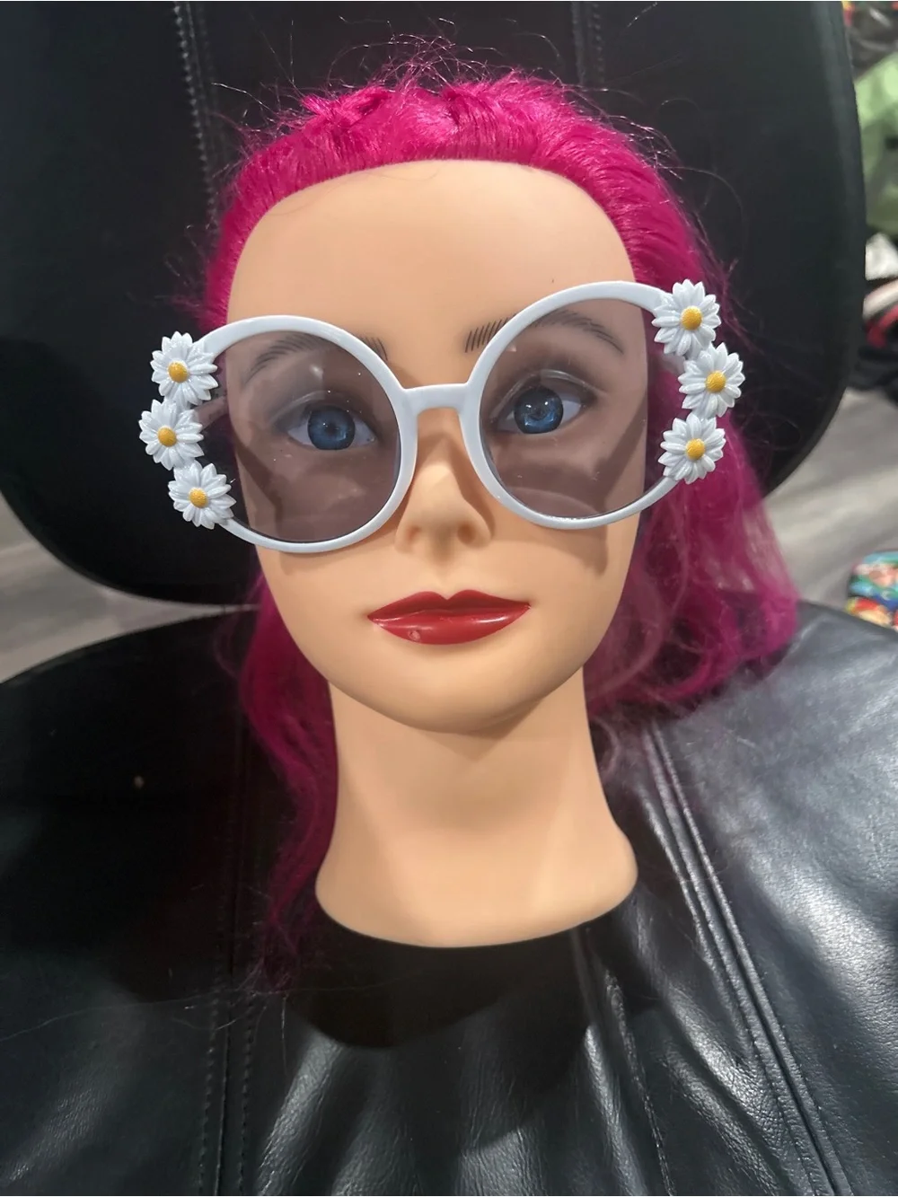 White Daisy Round Sunglasses - Women Accessories